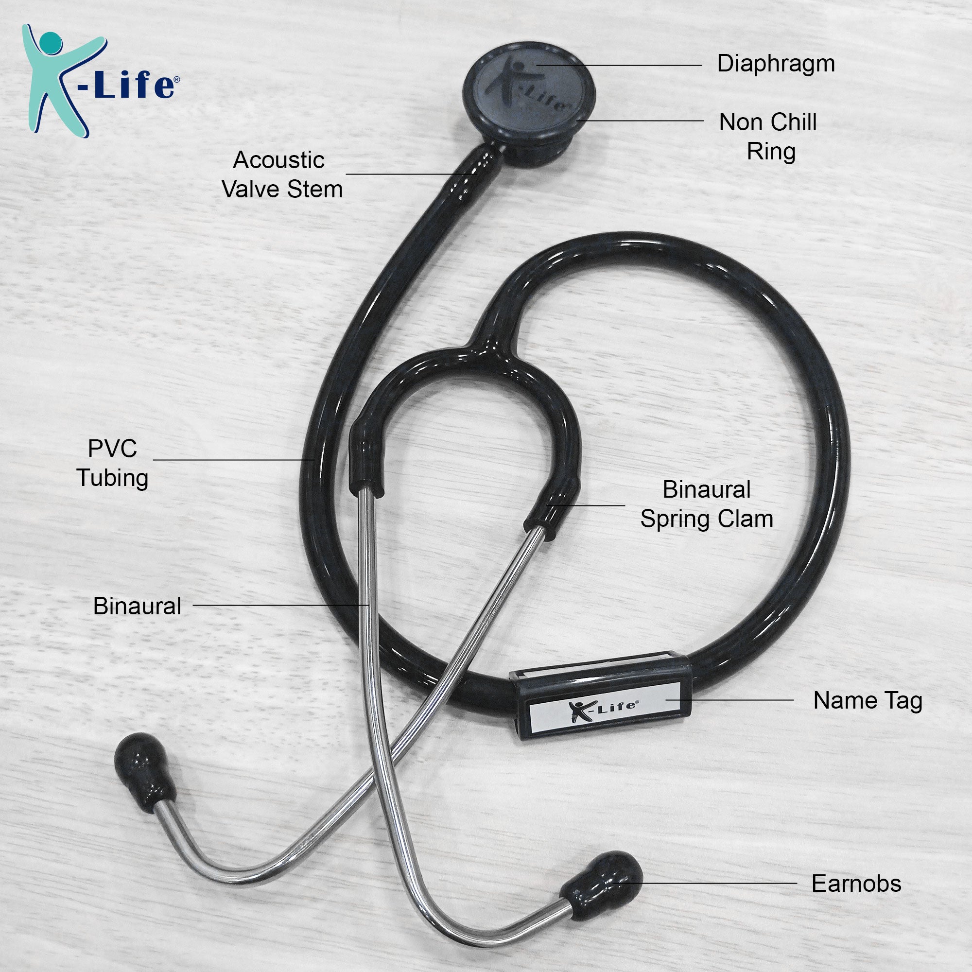 K-life ST-100 Professional Single head Chest Piece for medical students nurses doctors Acoustic Stethoscope