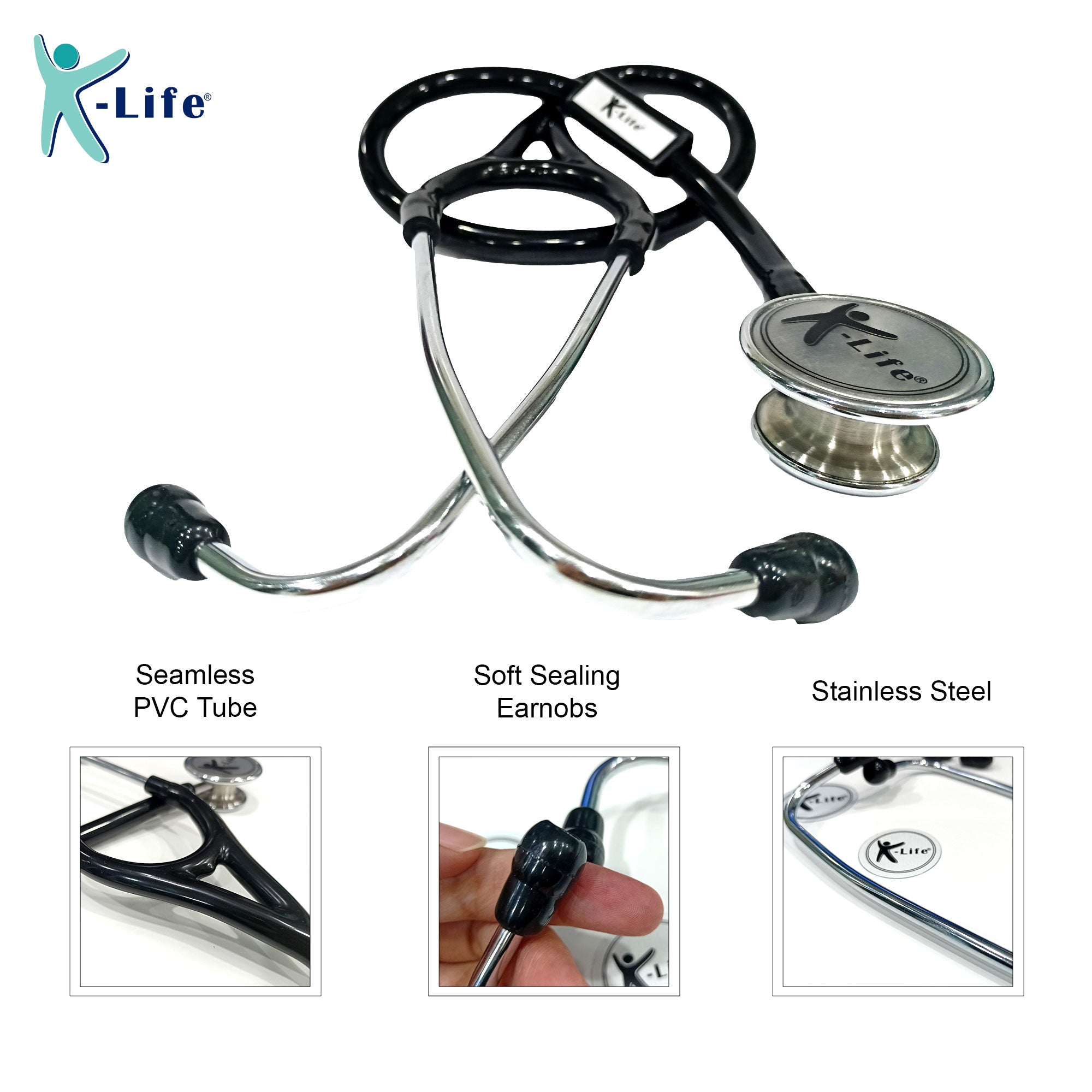 K-life ST-104 Professional Dual head Chest Piece for Adult & Pediatric Patient Acoustic Stethoscope