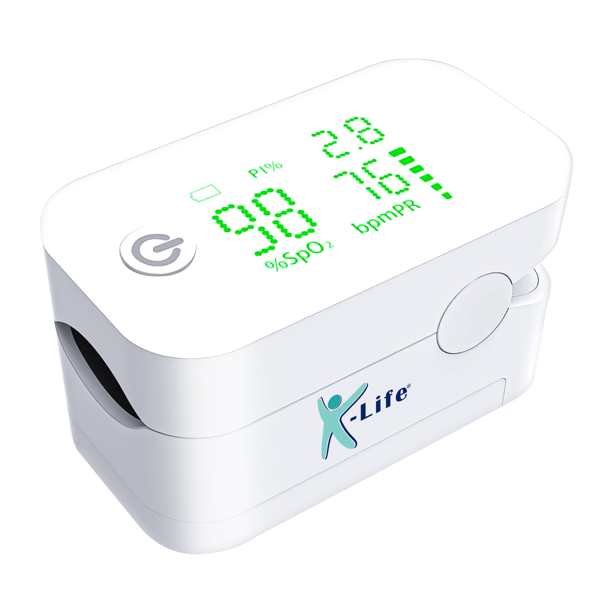 K-Life FTP-102 Finger Tip Pulse Oximeter with free storage pouch