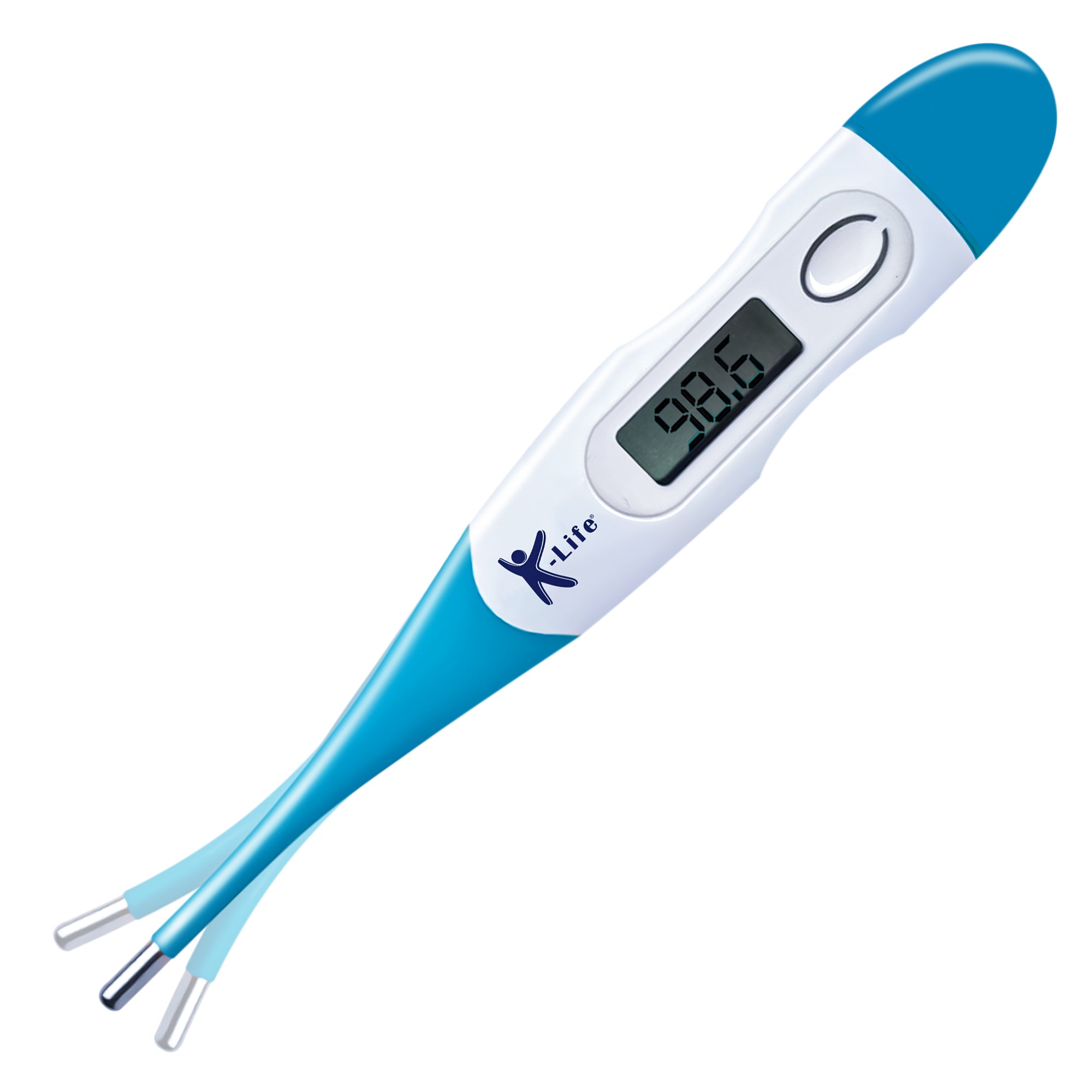 K-life FDT-101 Flexible Tip Digital Fever Check Machine for Kids Adults & Babies Thermometer (White Blue)