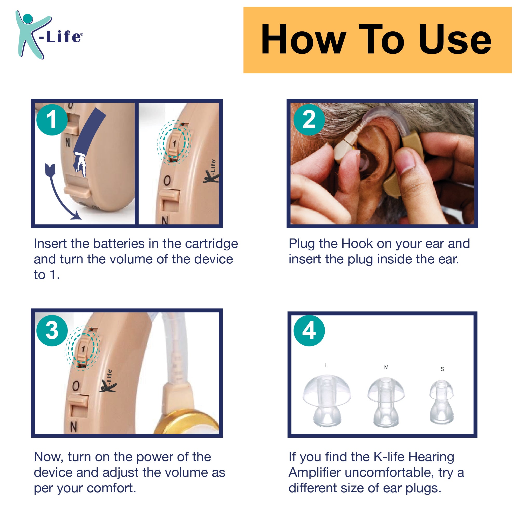 K-life Hearing Aid HA-101