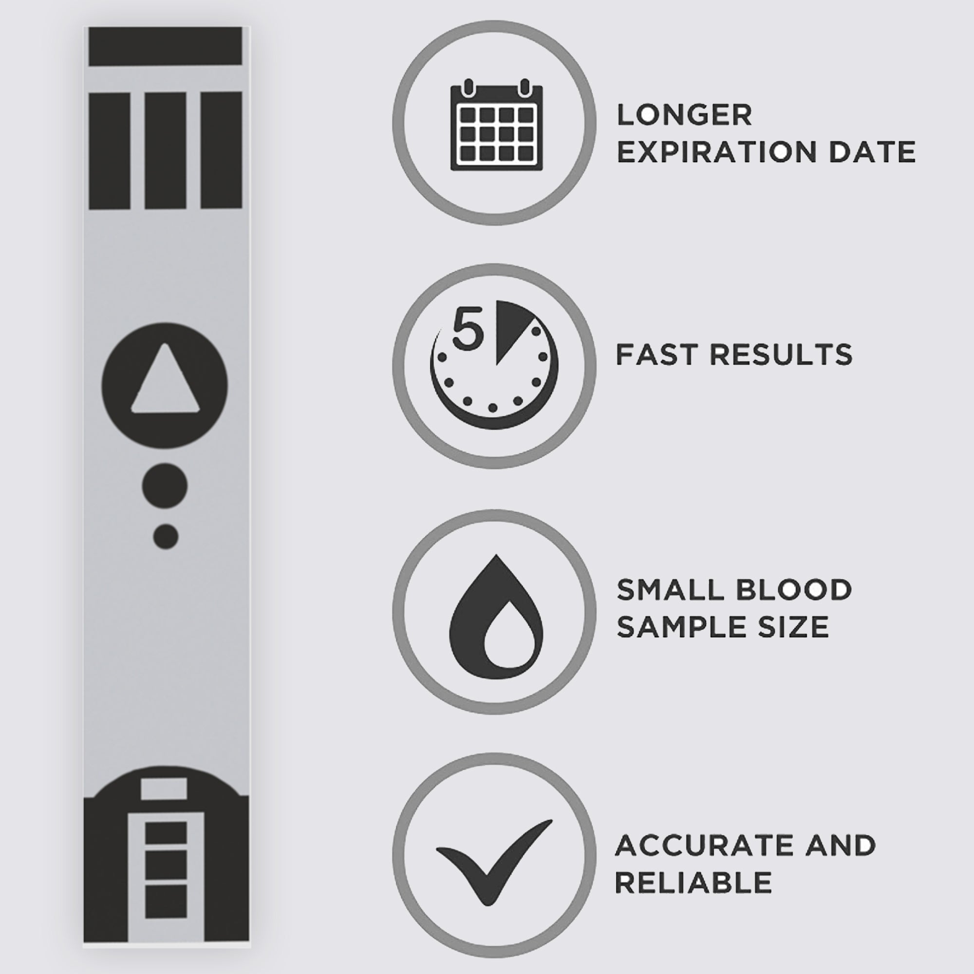 K-life GluneoLite Blood Glucose Sugar Testing 50 Strips