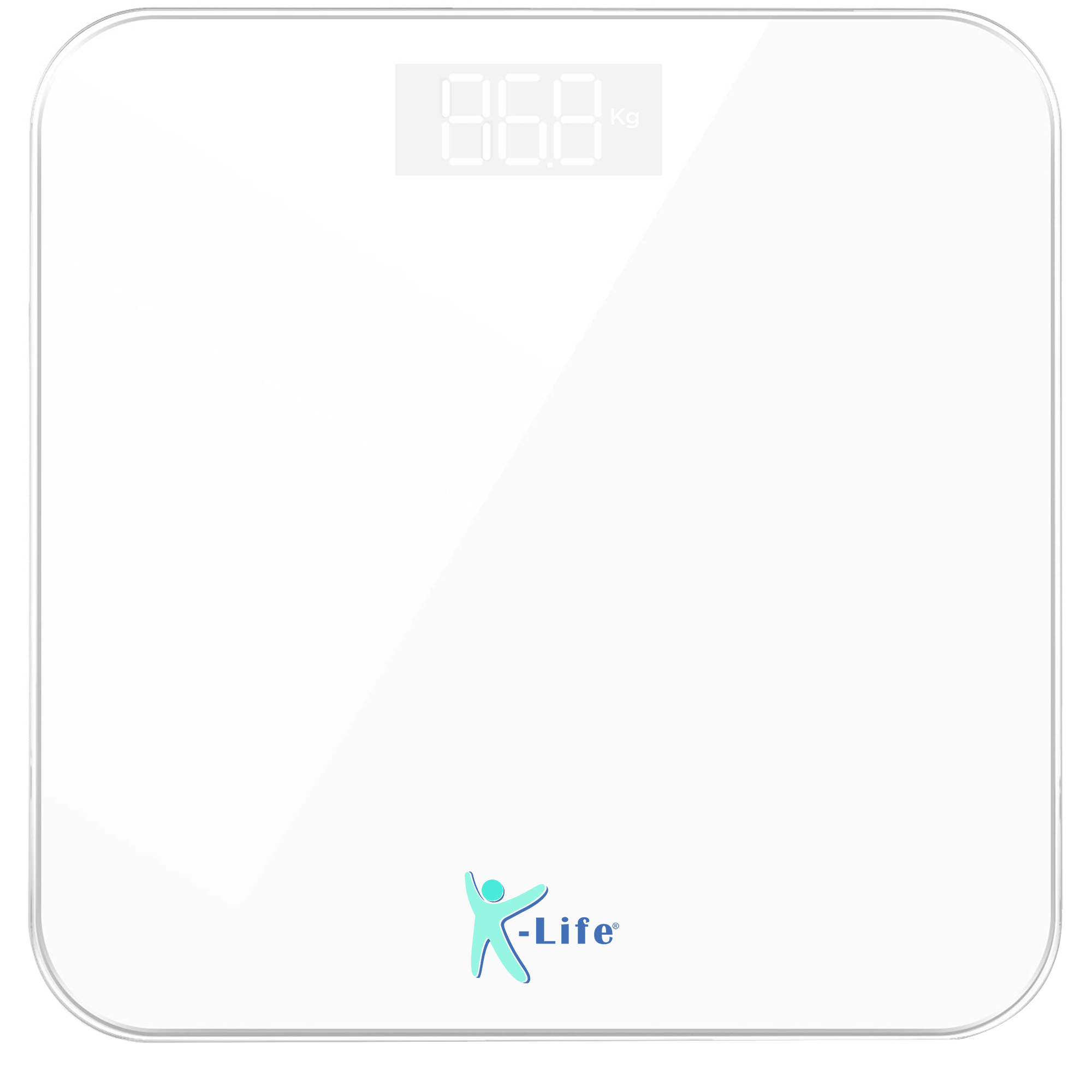 K-Life WS-103 Digital Personal Electronic Body Weight Machine for Human Body 180kg Capacity Weighing Scale, White……