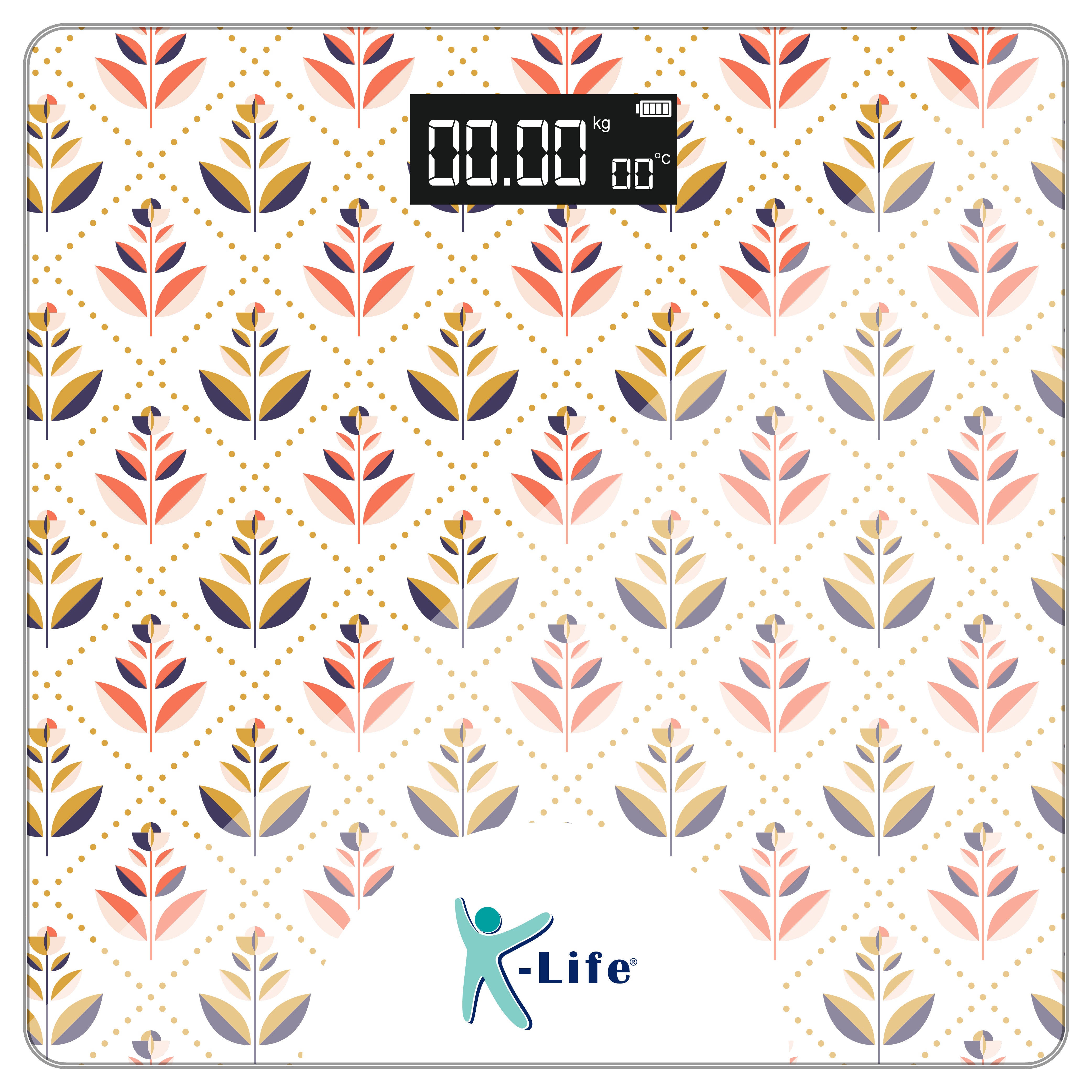 K-life WS-106 Electronic Digital Weight Check machine For Human Body 180kg Capacity Weighing Scale…