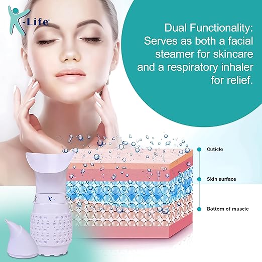 K-life Well Pro Steam Inhaler Spa Steamer for Cold Cough & Sinus Facial Vaporizer