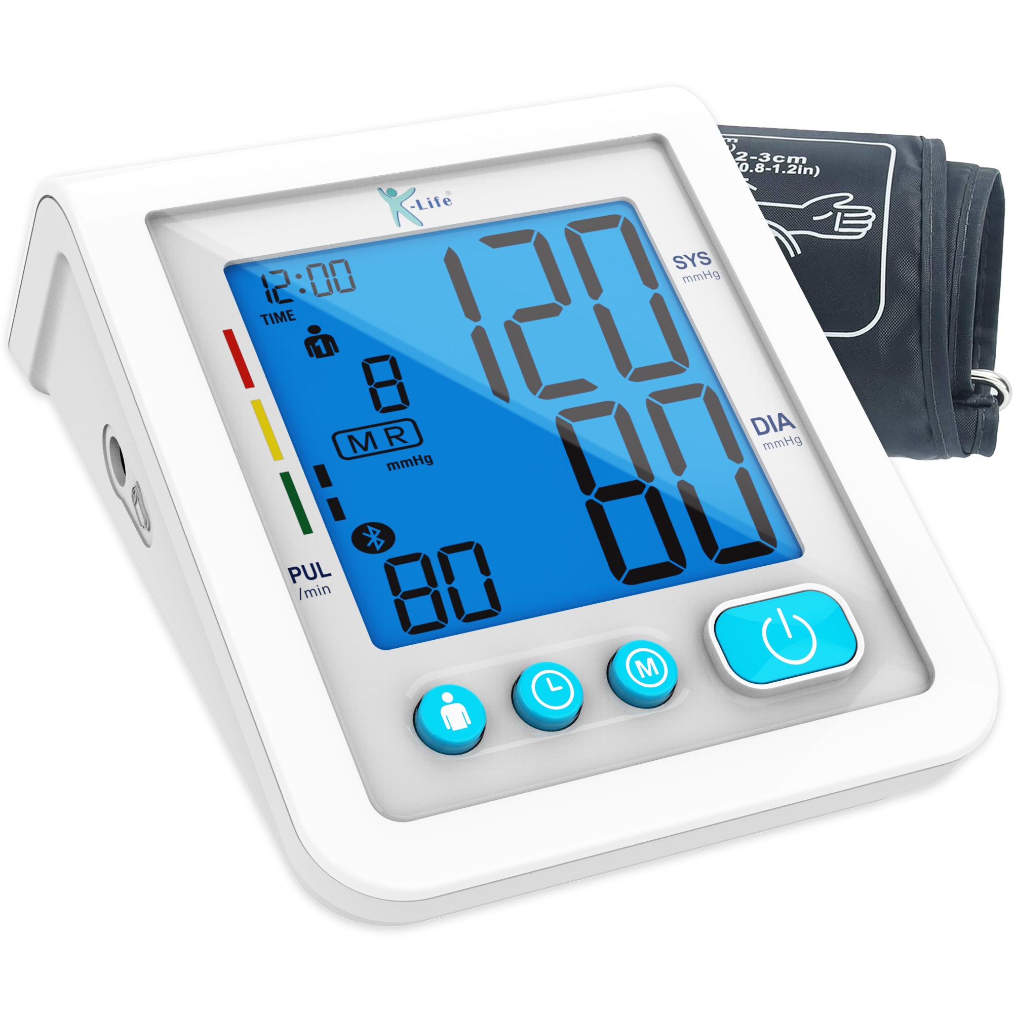 K-Life Model BPM-106 Fully Automatic Digital Electronic Blood Pressure Checking Monitor (white)