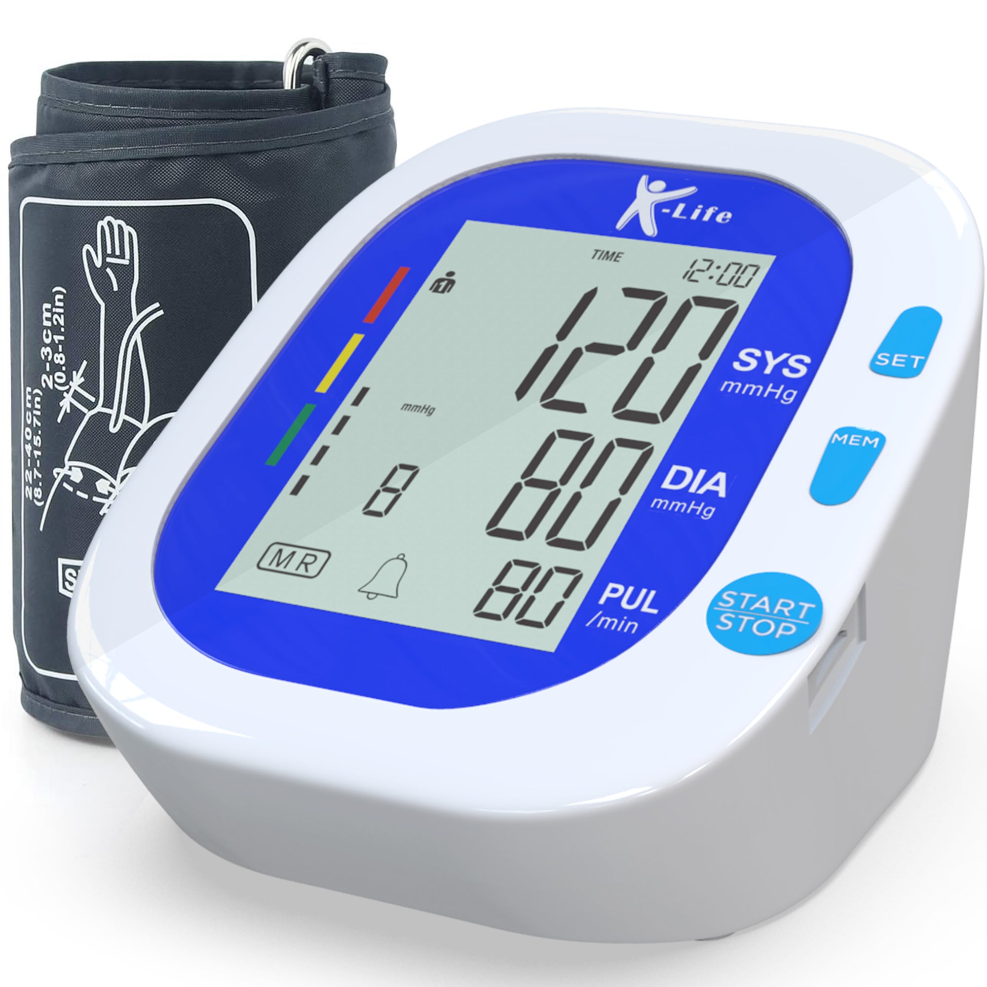 K-Life Model BPM-104 Fully Automatic Digital Electronic Blood Pressure Checking Monitor (white)
